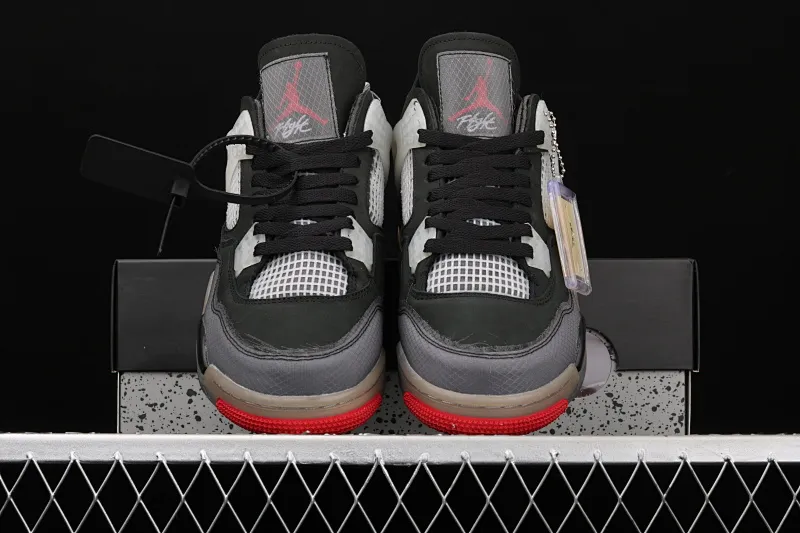All categories Air Jordan Jordan series basketball shoes Air Jordan 4 Special offer Air Jordan 4 AJ4 Joe 4 replica black and red CV9388-001